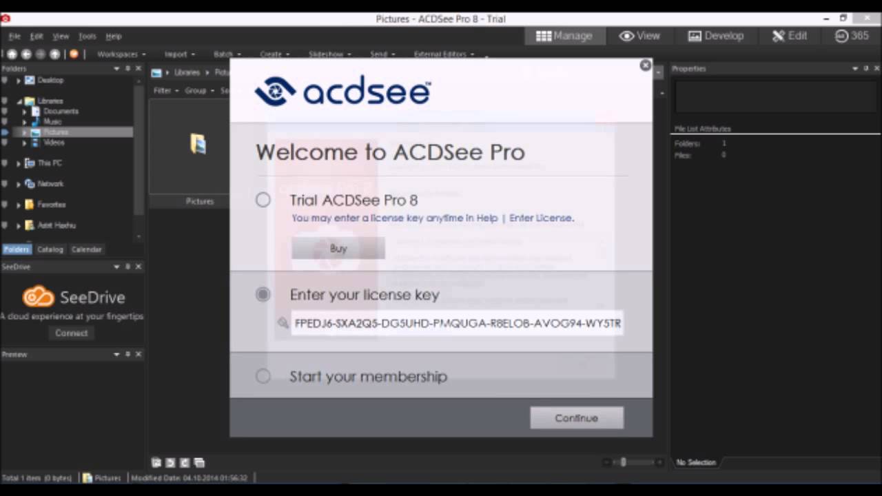 acdsee 17 activation key and keygen crack download